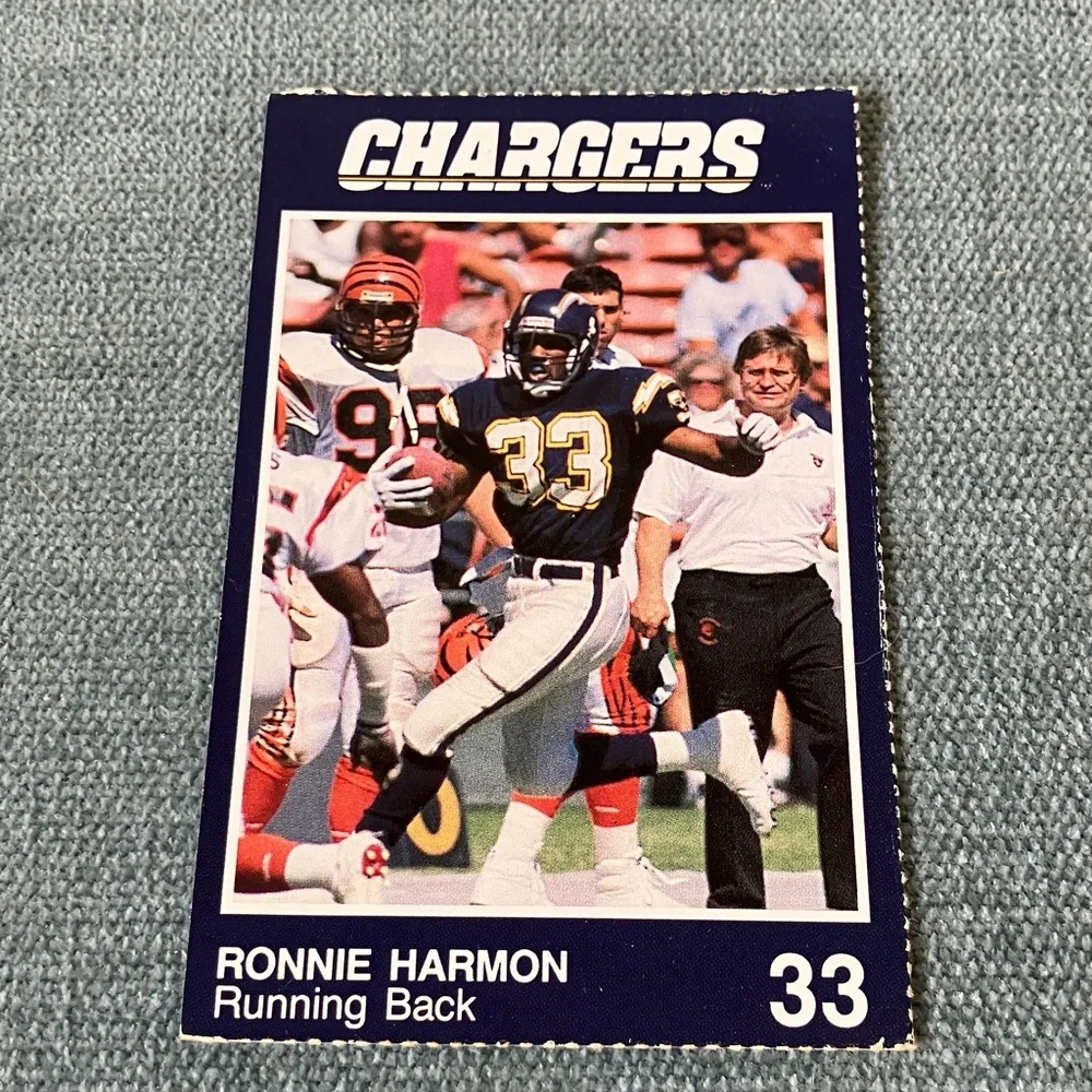 Chargers NFL Football Trading Card Football Card